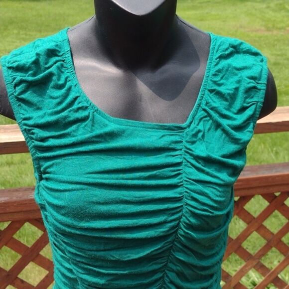 Snap Sleeveless Teal Bodycon Dress Size Medium - Picture 3 of 9